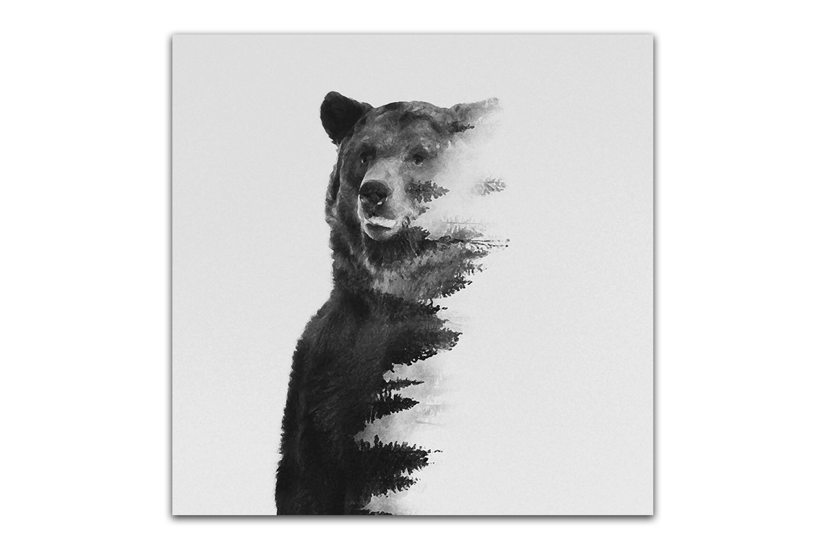 фото Постер Картиномания "Дух" 40 х 40 см, Дерево, Холст