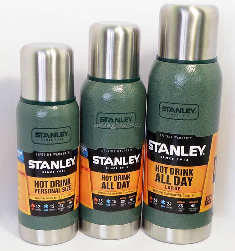 фото Термос Stanley Adventure 0.75L Vacuum Bottle Hammertone Green, Нержавеющая сталь