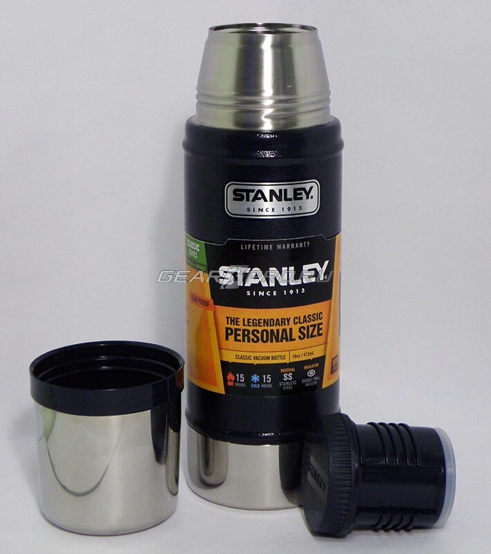 фото Термос Stanley Classic 0.47L Vacuum Bottle Hammertone Navy, Нержавеющая сталь