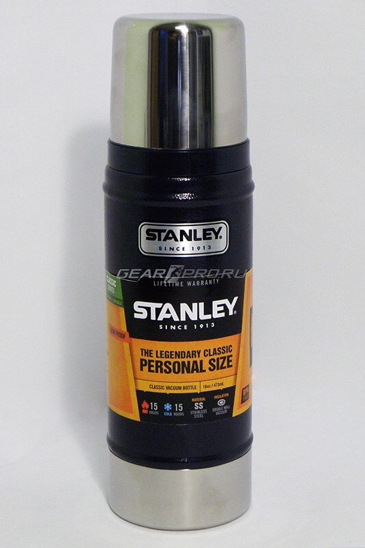 фото Термос Stanley Classic 0.47L Vacuum Bottle Hammertone Navy, Нержавеющая сталь