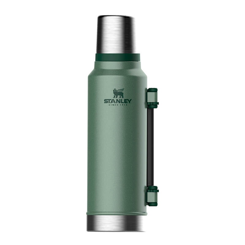 фото Термос Stanley Classic 1.4L Vacuum Bottle Hammertone Green, Нержавеющая сталь