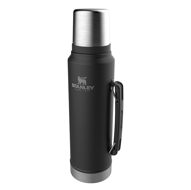 фото Термос Stanley Classic 1L Vacuum Bottle Black, Нержавеющая сталь