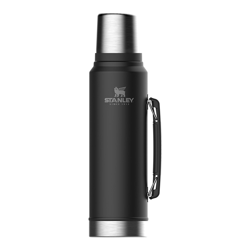 фото Термос Stanley Classic 1L Vacuum Bottle Black, Нержавеющая сталь