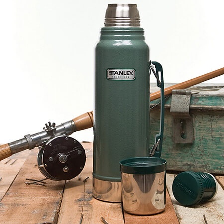 фото Термос Stanley Classic 1L Vacuum Bottle Hammertone Green, Нержавеющая сталь