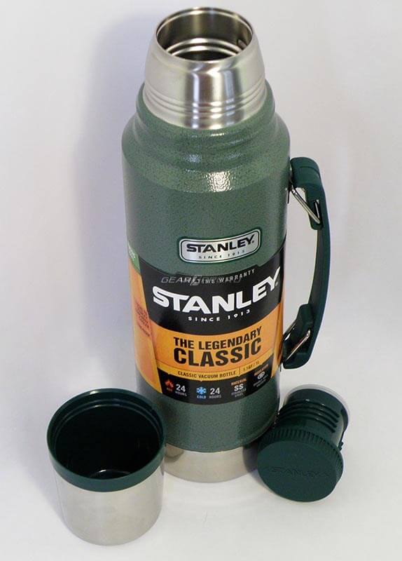 фото Термос Stanley Classic 1L Vacuum Bottle Hammertone Green, Нержавеющая сталь