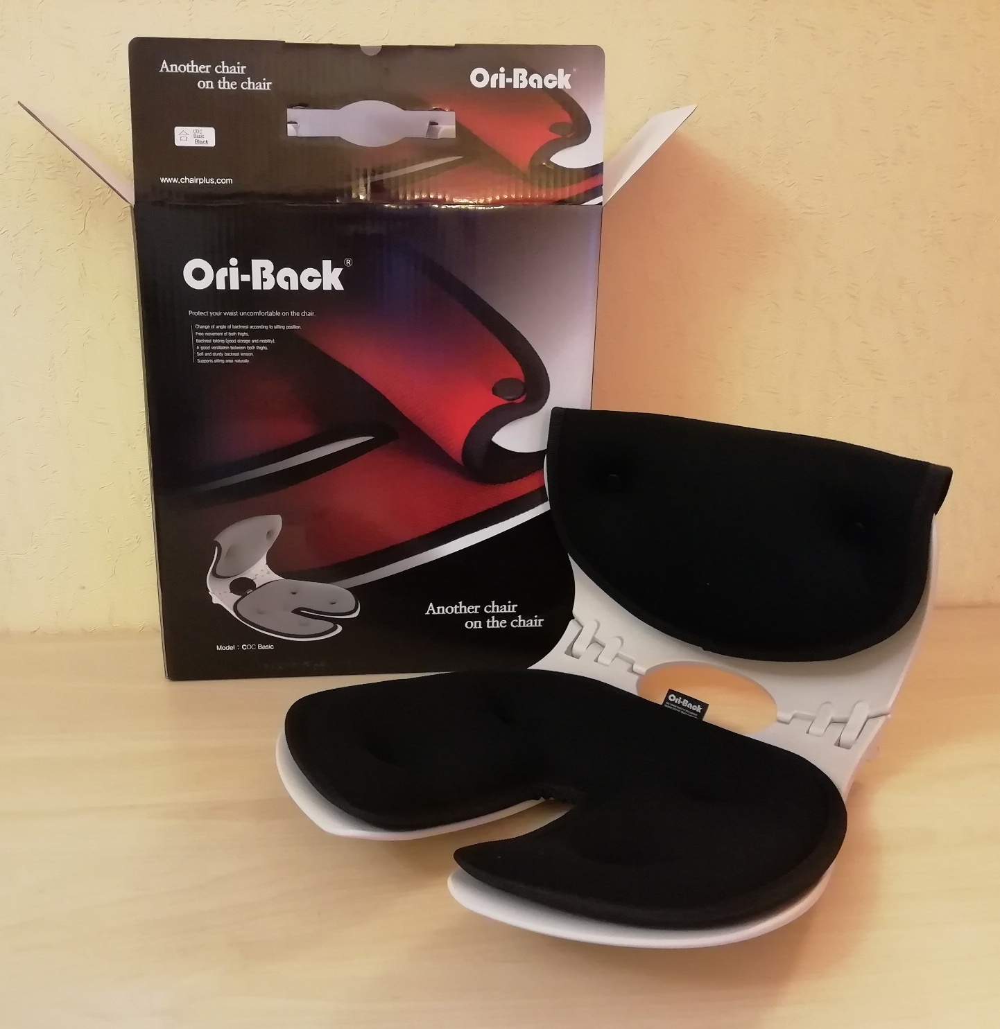 фото стул для правильной осанки ОриБэк черный Ori-back