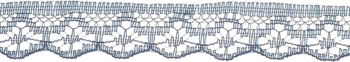 фото Тесьма IDEAL кружевная, темно-синий, 1,2 см, 45,7 м