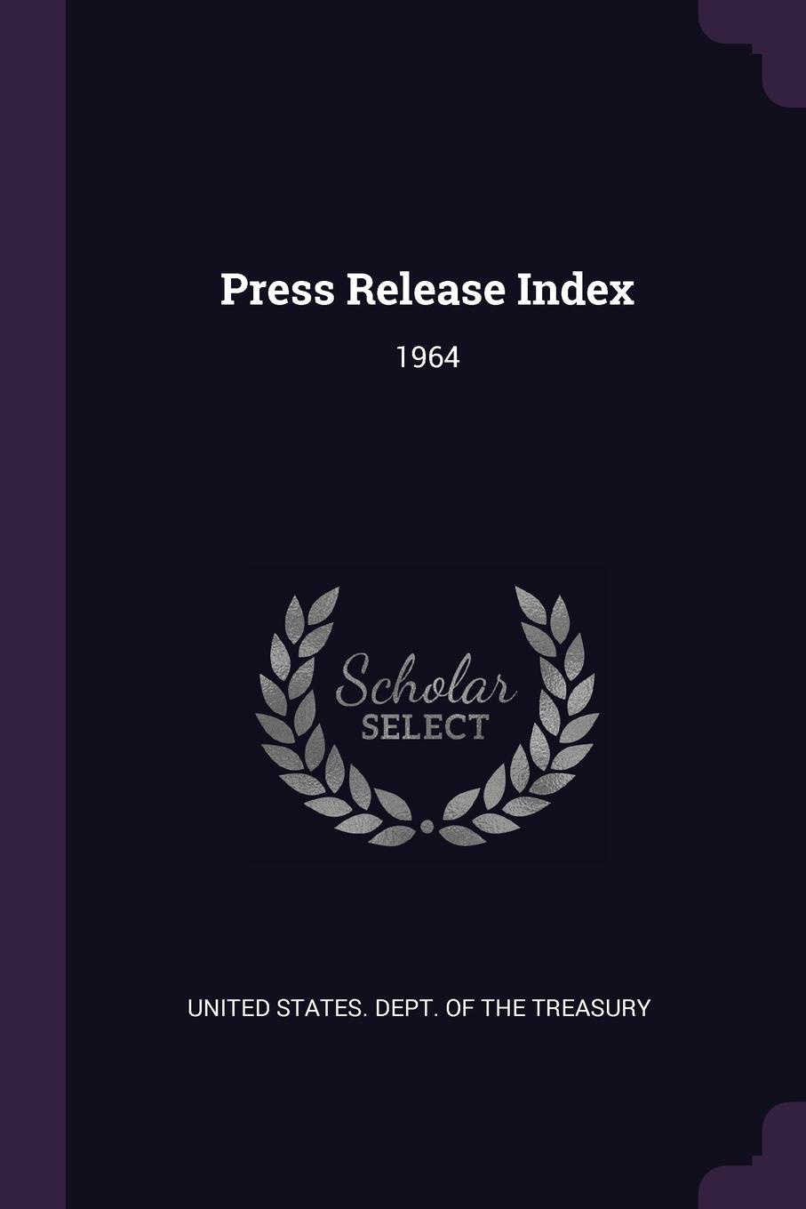 Press Release Index. 1964