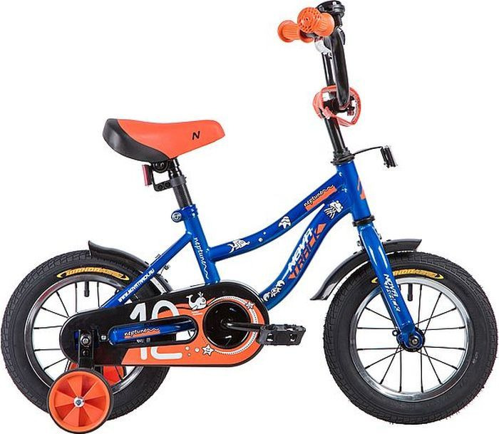 Велосипед детский Novatrack Neptune, колесо 12", рама 8,5", 123NEPTUN.BL9, синий