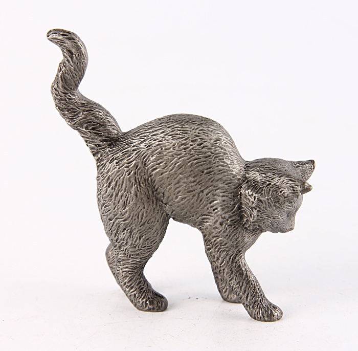 фото Статуэтка Franklin Mint "Кошка", серый