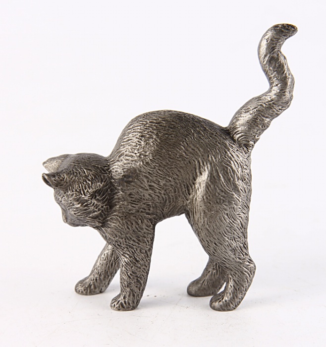 фото Статуэтка Franklin Mint "Кошка", серый