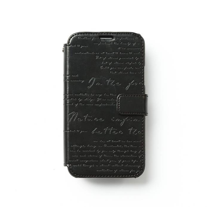 фото Чехол-книжка кожаный для Samsung Galaxy S5 Zenus Lettering Diary - Черный
