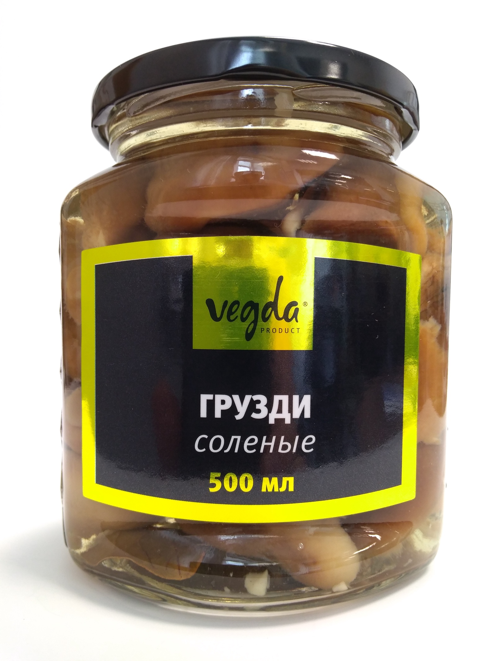 фото Грибные консервы Vegda Product грузди соленые Стеклянная банка, 460