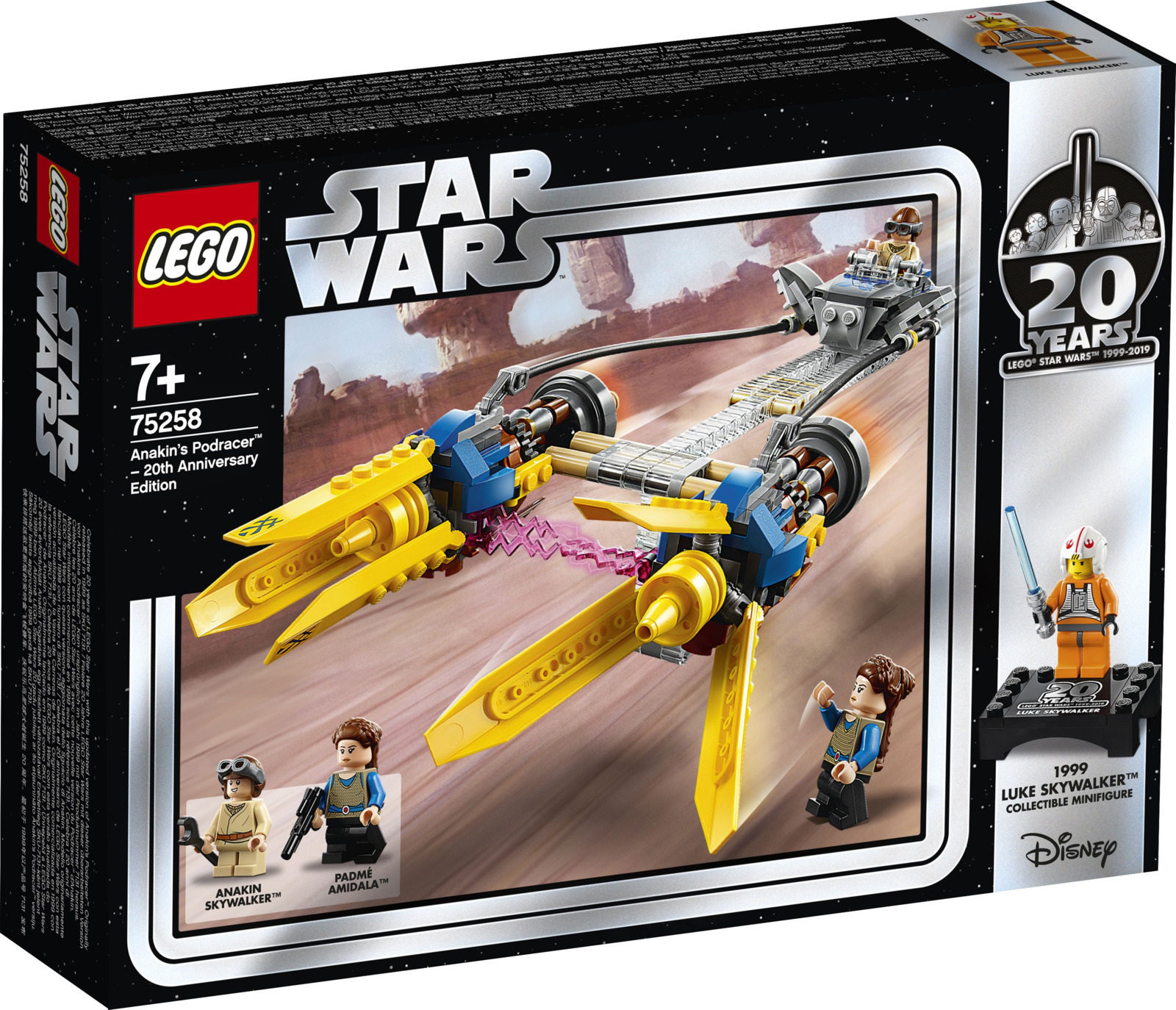 LEGO Star Wars 75258 Гоночный под Энакина выпуск к 20-летнему юбилею Конструктор