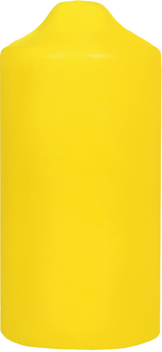 фото Свеча декоративная Miland, пеньковая, желтый, 15 см