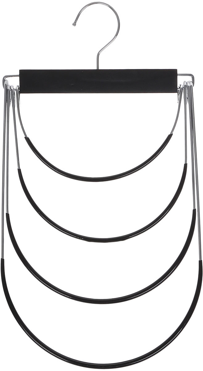 фото Вешалка-качели Valiant, 4-х уровневая, с противоскользящим покрытием, черный, 23 х 43 х 11,1 см