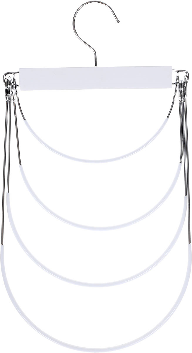 фото Вешалка-качели Valiant, 4-х уровневая, с противоскользящим покрытием, белый, 23 х 43 х 11,1 см