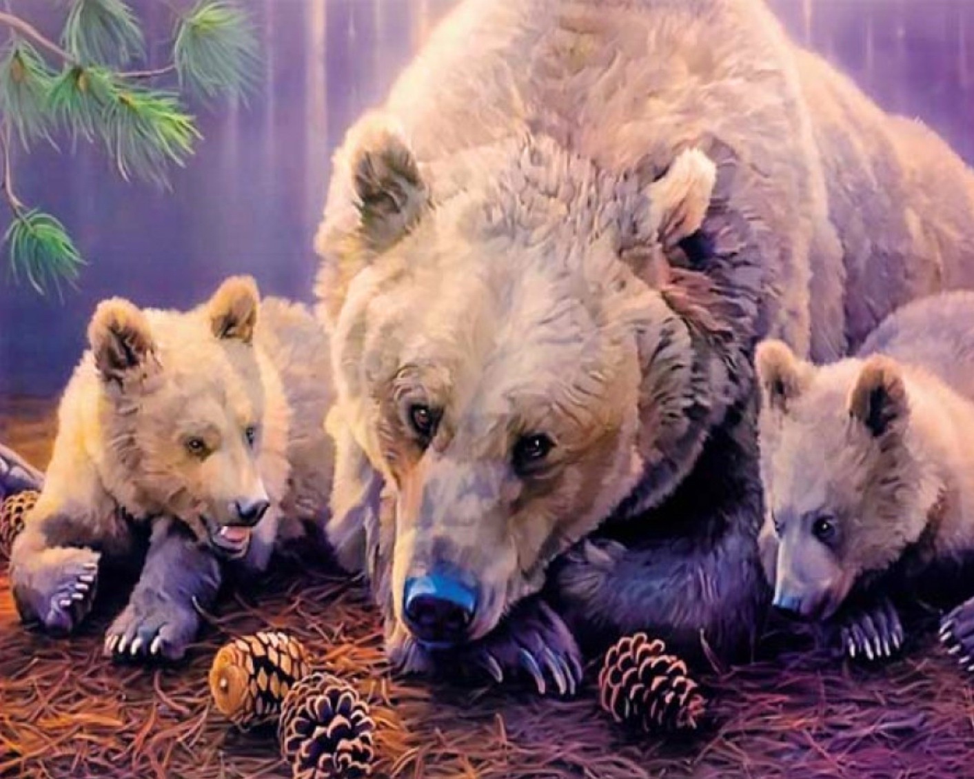 фото Картина по номерам ВанГогВоМне Три медведя