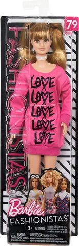 Кукла Mattel Барби Игра с модой Одень свое сердце в розовое