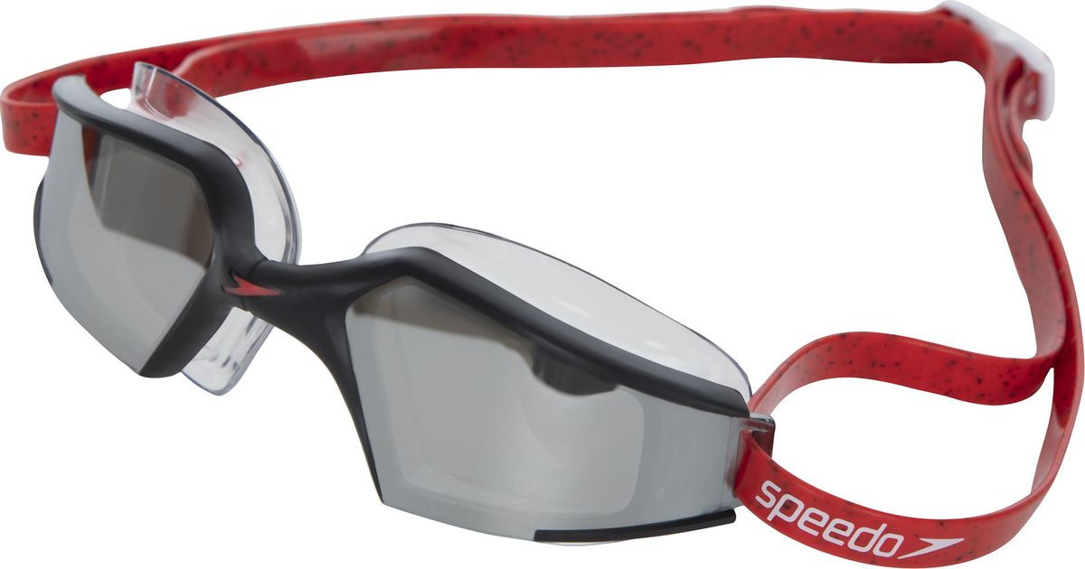 Очки для плавания Speedo Aquapulse Max Mir, 8-11766C730, черный, красный