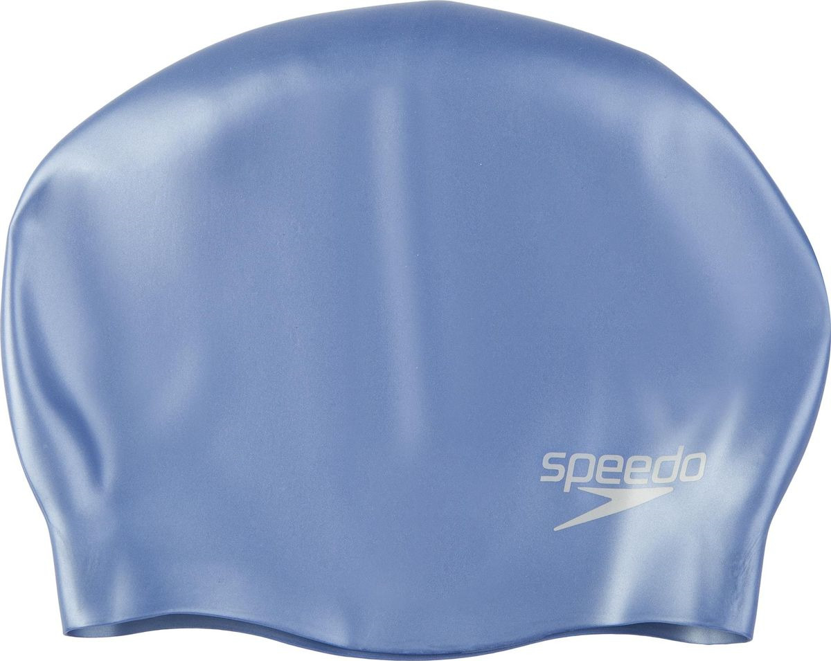 Шапочка для плавания Speedo Moud Silc Cap Au, 8-70984C816, серо-синий