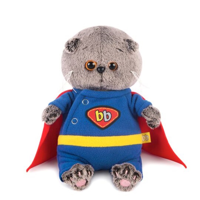 Мягкая игрушка Budi Basa Басик BABY в костюме супермена 20 см