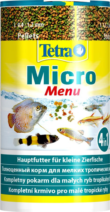 фото Корм для мелких видов рыб Tetra Micro Menu, 100 мл