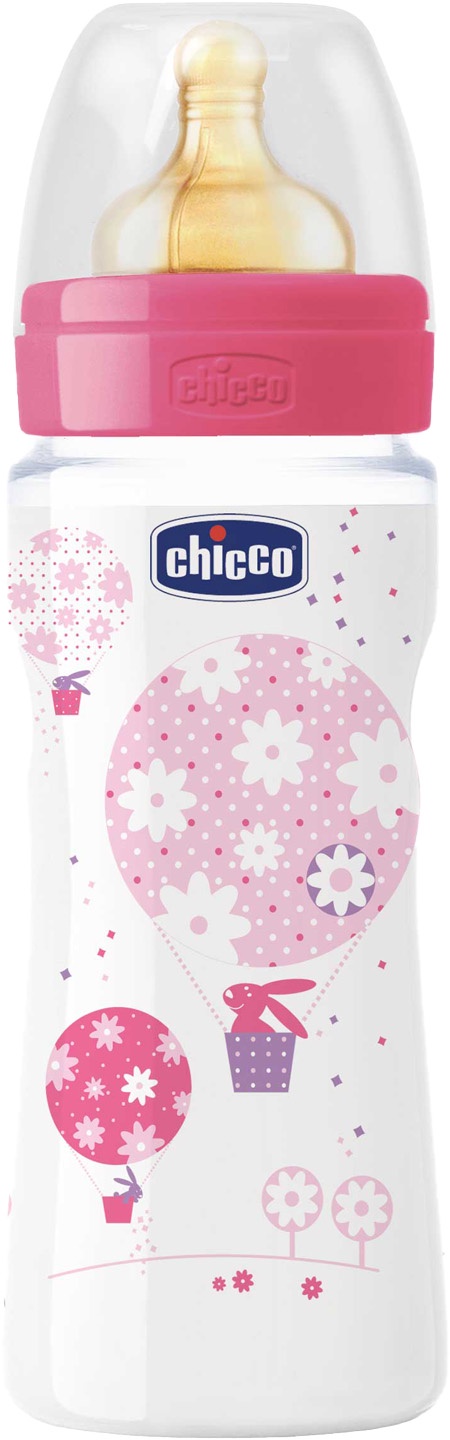 Бутылочка для кормления Chicco Well-Being Girl розовый