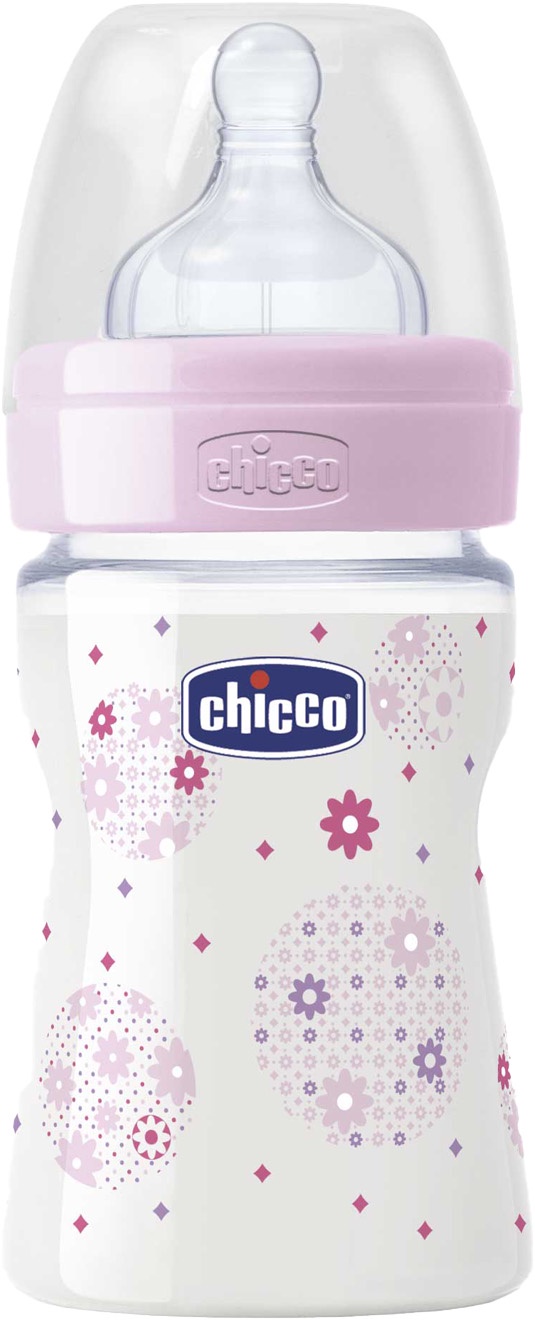 Бутылочка для кормления Chicco Well-Being Girl розовый