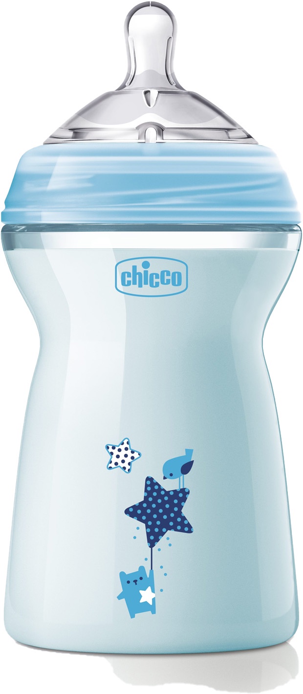 Бутылочка для кормления Chicco Natural Feeling голубой