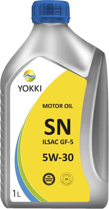 фото Масло моторное YOKKI SAE 5W-30 API SN, полусинтетическое, бензин, 1л