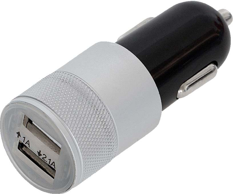 фото uBear Dual USB Metal Car Charger, Black автомобильное зарядное устройство