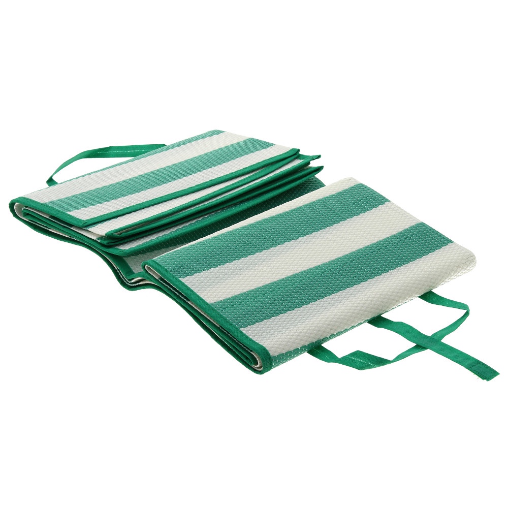 фото Коврик туристический Migliores Пляжный коврик с ручками для переноски, зеленый