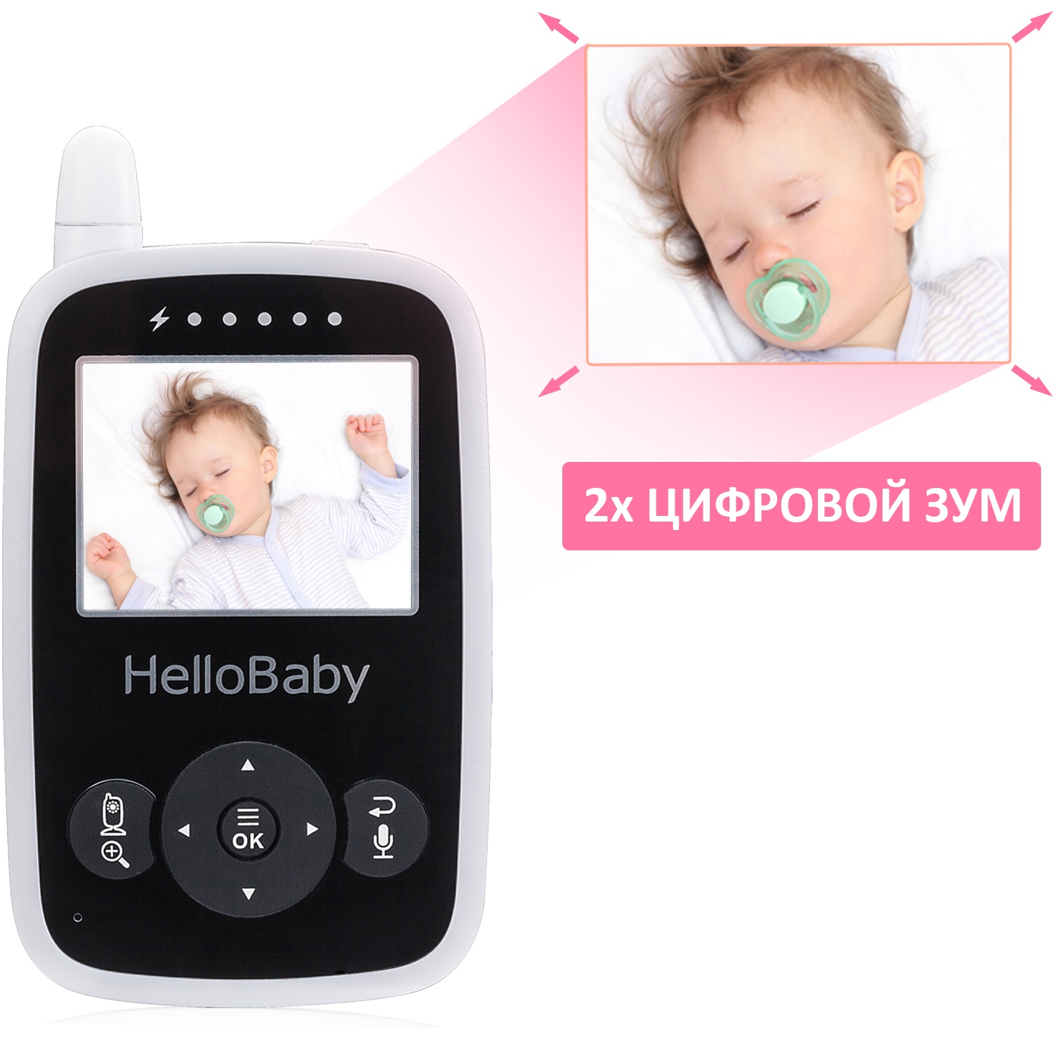 фото Видеоняня Hello Baby HB24 белый, черный