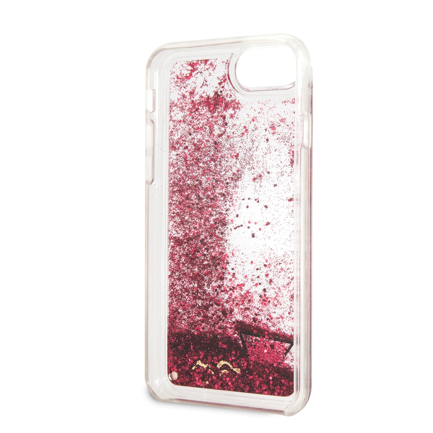 фото Чехол Guess Glitter Hard Raspberry для Apple iPhone 7/8, GUHCI8GLUFLRA, красный Cg mobile