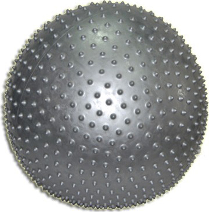 Мяч для фитнеса Sprinter, 07110, с массажными шипами, серый, 65 см