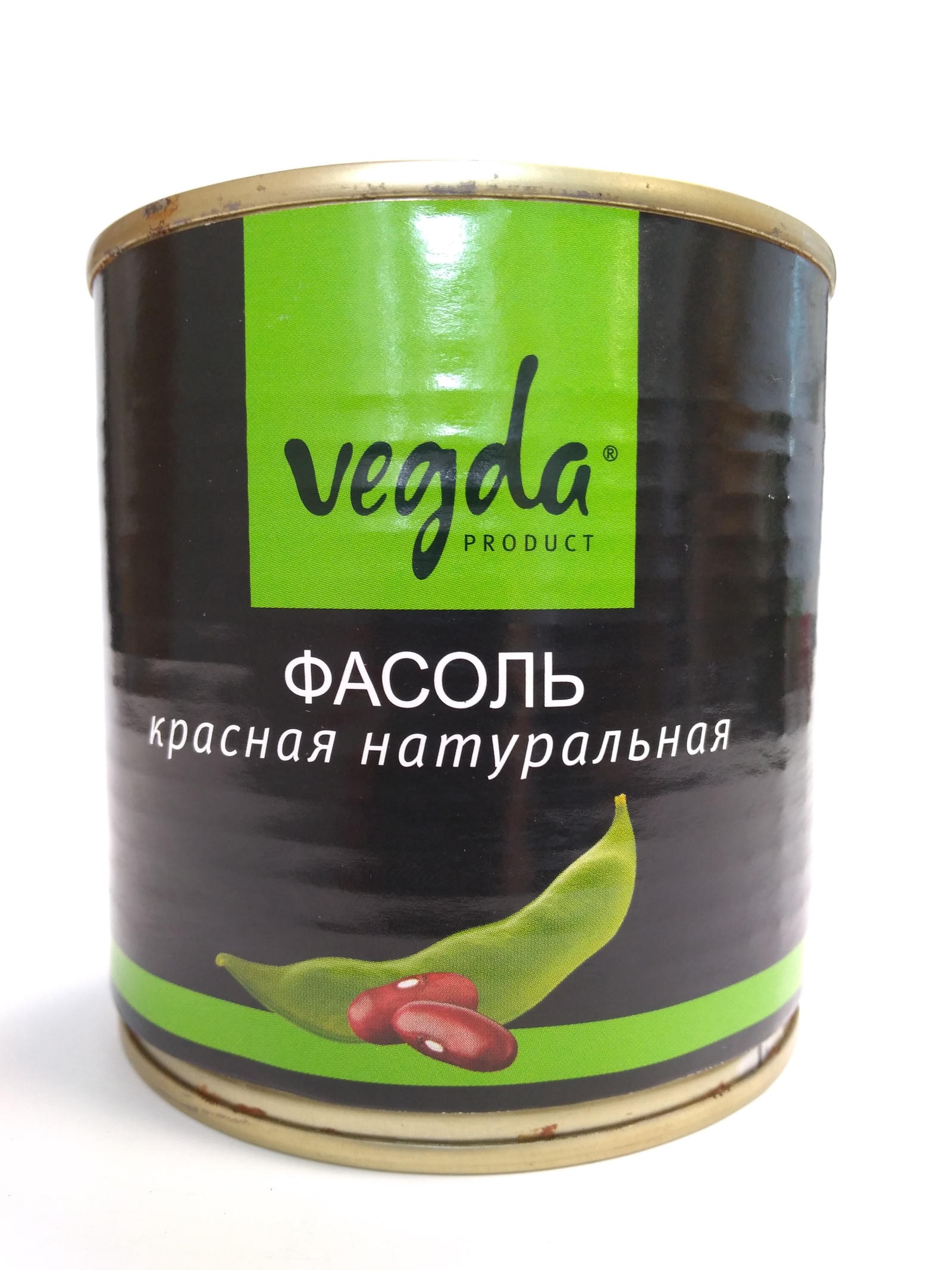 фото Овощные консервы Vegda Product фасоль красная натуральная Жестяная банка, 400