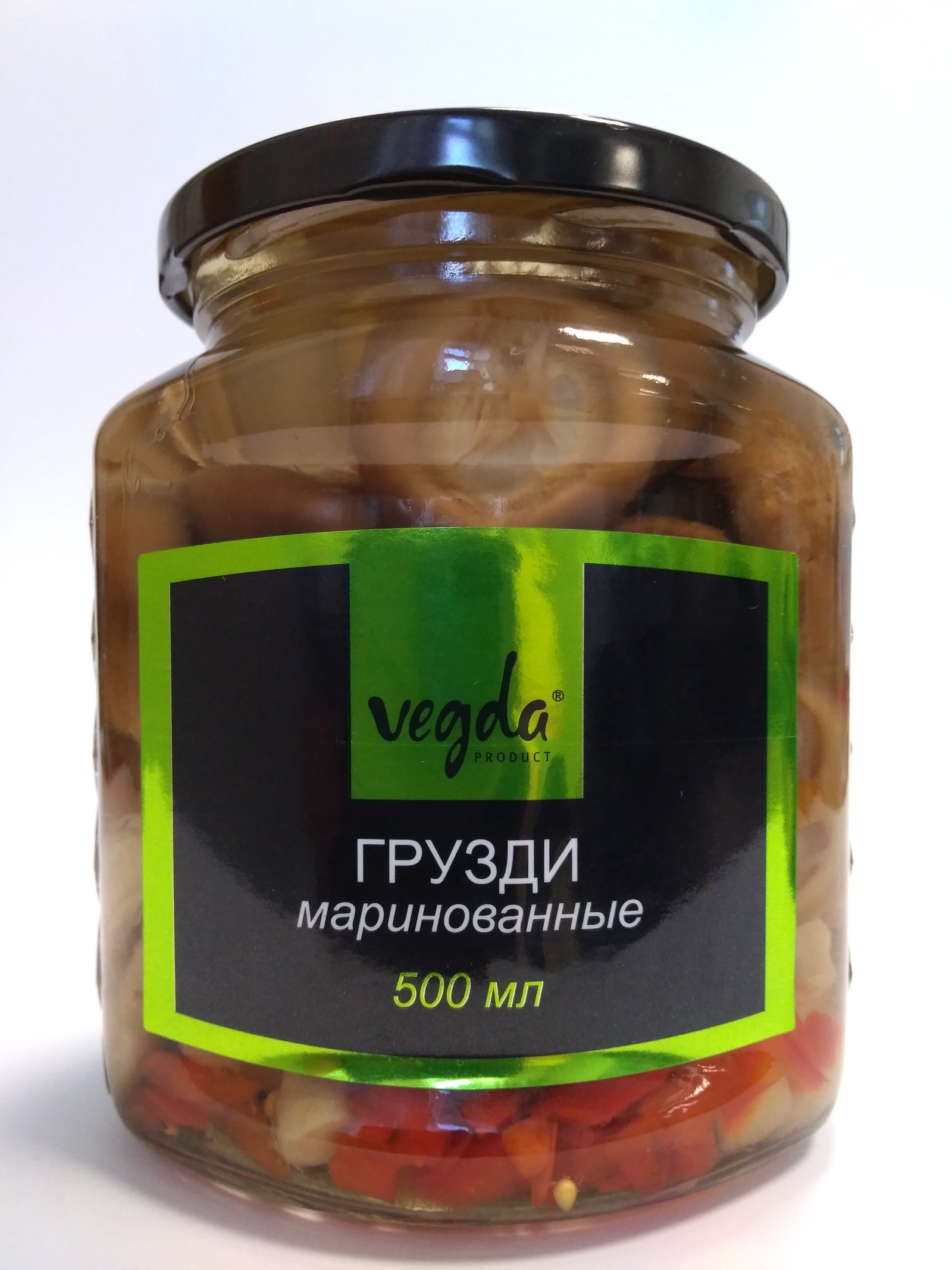 фото Грибные консервы Vegda Product грузди маринованные Стеклянная банка, 460