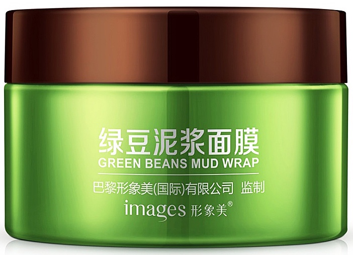 фото Грязевая питательная маска для лица IMAGES с зелёным чаем, бобами и маслом эму