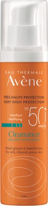 фото Солнцезащитный флюид Avene Cleanance, для проблемной кожи, SPF 50+, 50 мл