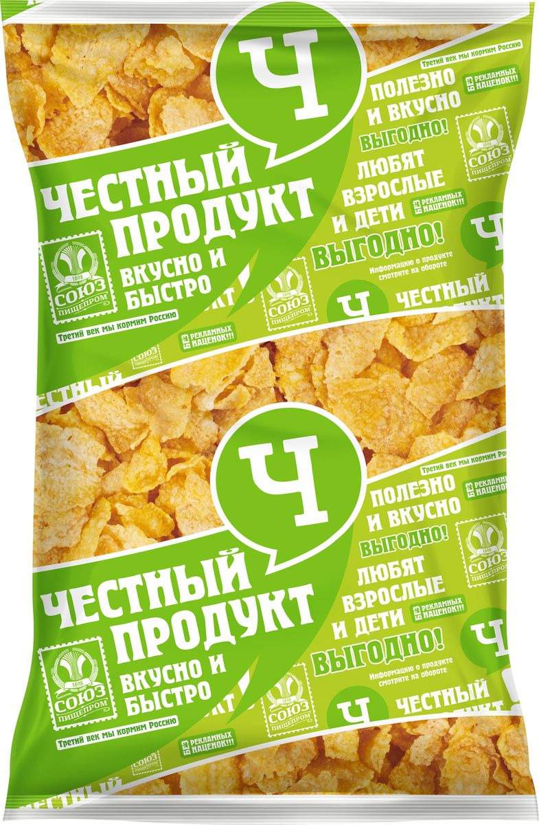 фото Готовый завтрак Честный продукт "Кукурузные хлопья", 200 г