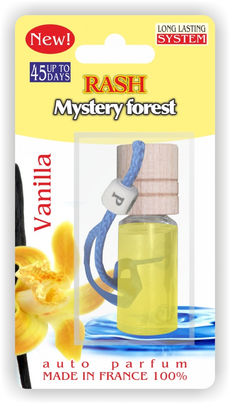 фото Автомобильный ароматизатор RASH подвесной с деревянной буковой крышкой Mystery forest VANILLA