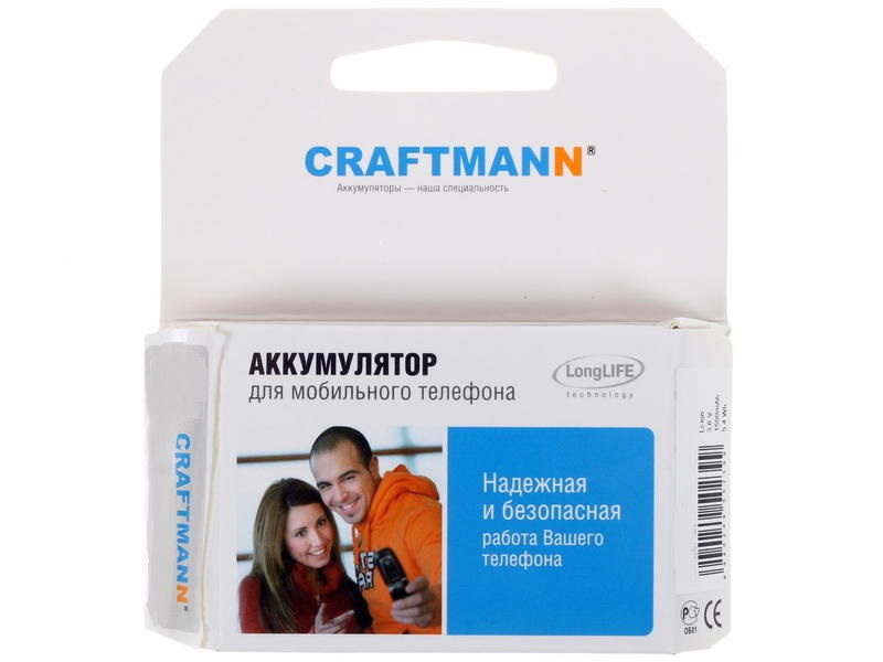 фото Аккумулятор для телефона Craftmann BL6418 для FS403 Cumulus 1 и FS404 Stratus 3