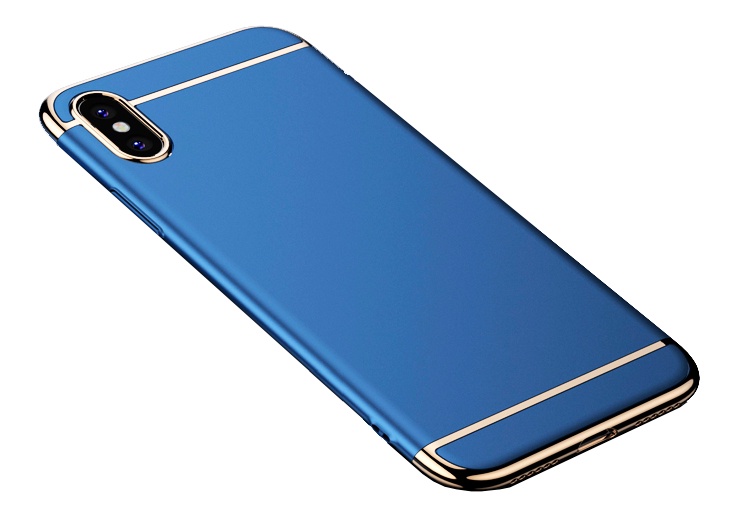 Чехол для сотового телефона Пластиковый для iPhone X, синий