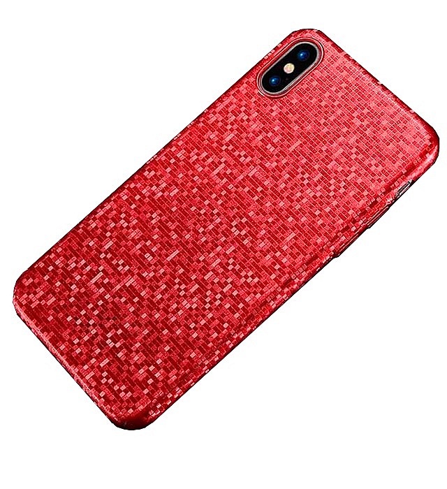 Чехол для сотового телефона Floveme Ультратонкий мозаичный для iPhone X, красный