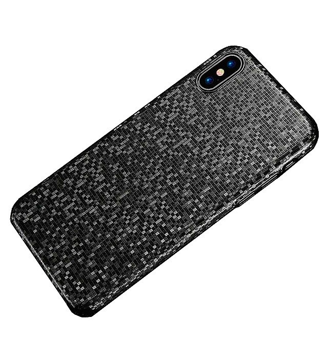 Чехол для сотового телефона Floveme Ультратонкий мозаичный для iPhone X, черный