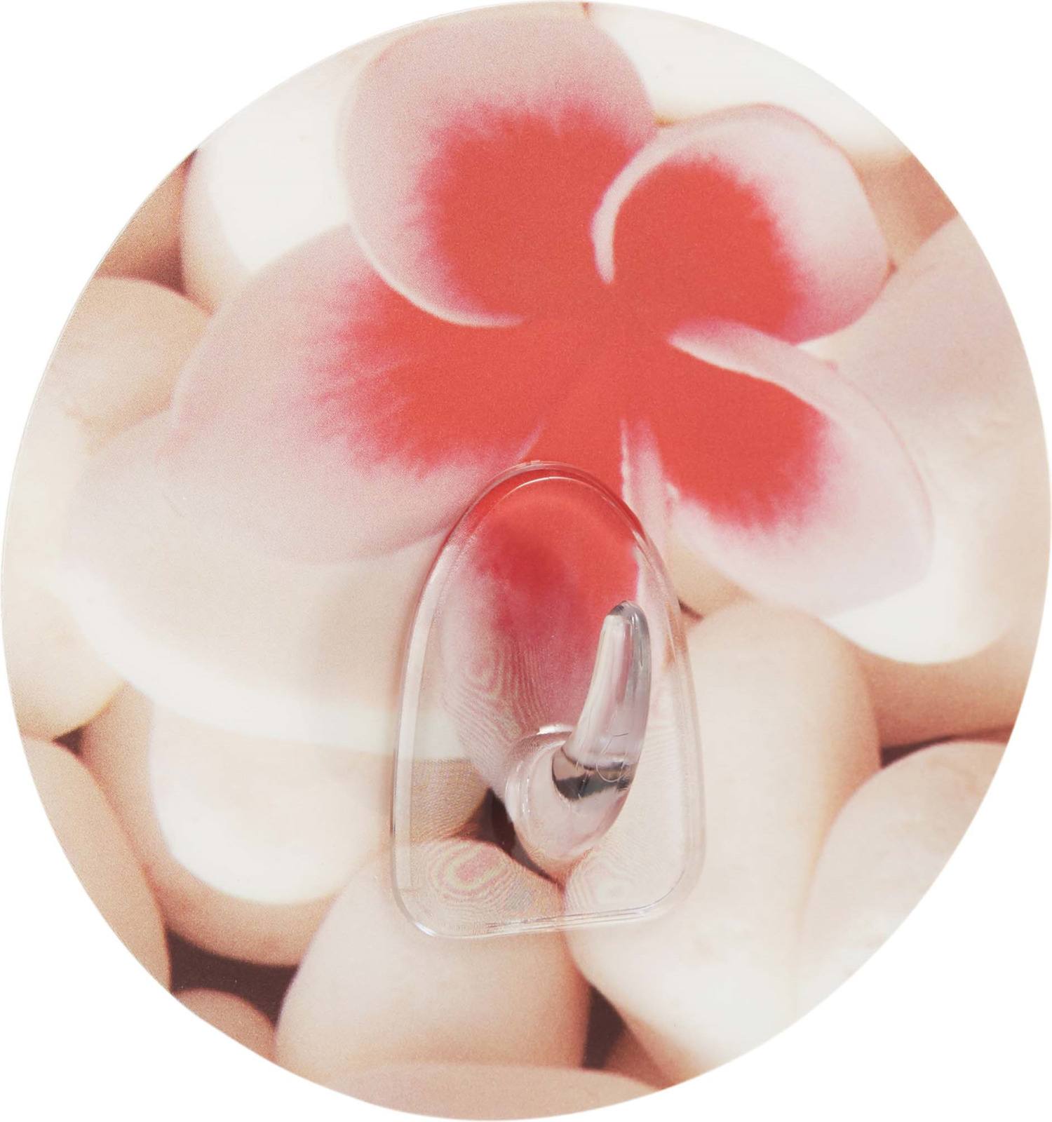 Крючок для ванной Kleber Home Цветок, на силиконовом креплении, kle-hm027, розовый