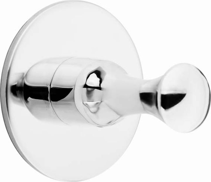 фото Крючок для ванной Kleber Классик, на клейкой ленте, KLE-031, серебристый