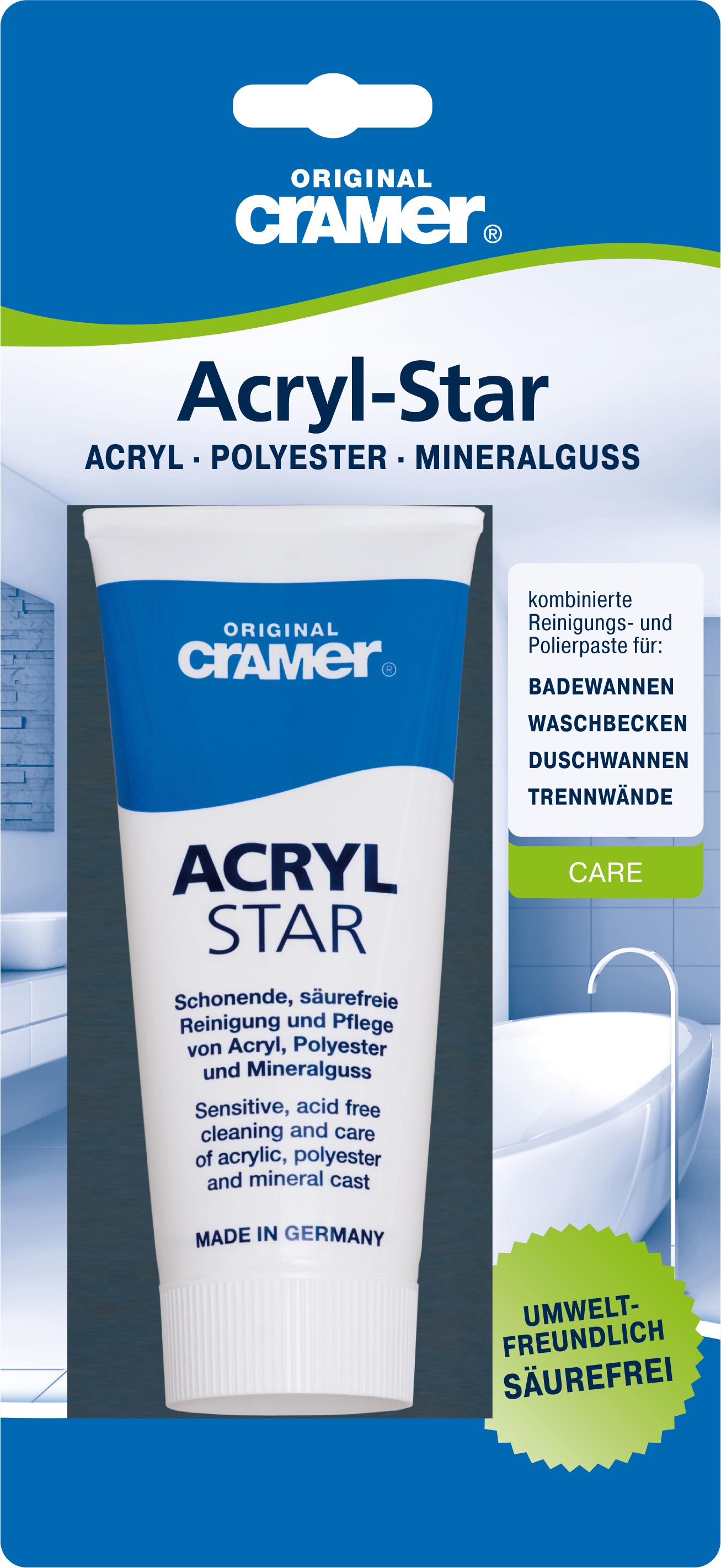 фото Специальное чистящее средство Original Cramer Acryl-Star для очистки и полировки акриловых поверхностей