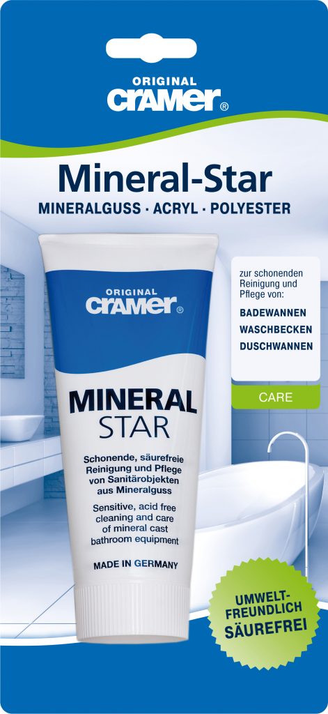 фото Специальное чистящее средство Original Cramer Mineral-Star для очистки и ухода за поверхностями из литьевого мрамора